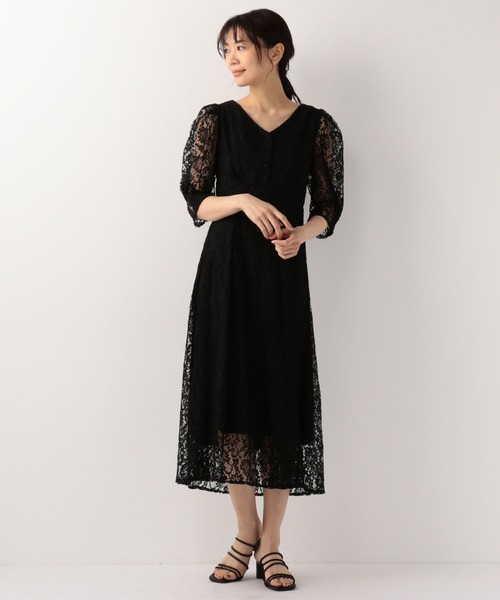美ラインバックシャンレースワンピース ワンピース ワンピース ドレス Refined Mew S Clothes ミューズリファインドクローズ の ワンピース 美ラインバックシャンレースワンピース を購入できます Mew S Clothes ミューズリファイン