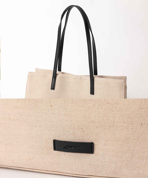 ALTROSE（アルトローズ）の「トートバッグ　[ﾌﾗﾝｼｽ]（トートバッグ・レディース・ベージュ/ブラウン/ホワイト系その他/ホワイト系その他2・FREE）」の14枚目の写真