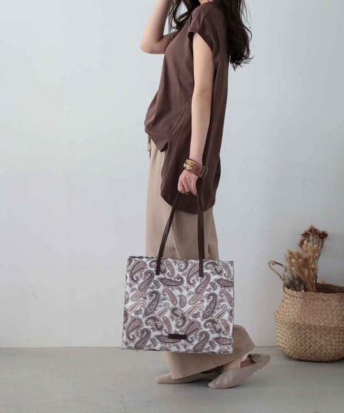 ALTROSE（アルトローズ）の「トートバッグ　[ﾌﾗﾝｼｽ]（トートバッグ・レディース・ベージュ/ブラウン/ホワイト系その他/ホワイト系その他2・FREE）」の17枚目の写真