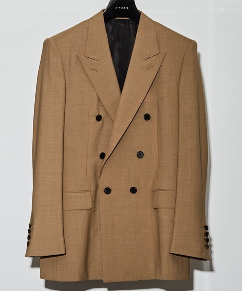 LITTLEBIG（リトルビッグ）の「LITTLEBIG Double Breasted Jacket (LB211-JK04)（テーラードジャケット・メンズ・ブラック/キャメル・44/46）」の8枚目の写真