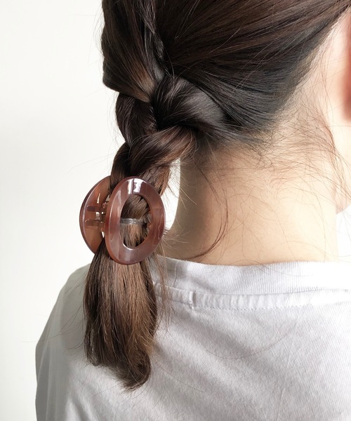 aller au lit（アレオリ）の「FT:aller au lit（アレオリ） バンス（バレッタ/ヘアクリップ・レディース・ベージュ/ブラウン/キャメル・FREE）」の13枚目の写真