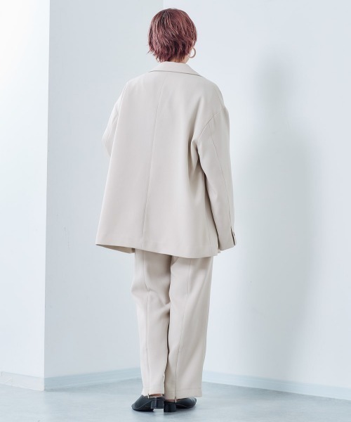 cepo（セポ）の「２ＷＡＹテーラードジャケット　※セットアップ可能（テーラードジャケット・レディース・オフホワイト/ブルー・M）」の5枚目の写真