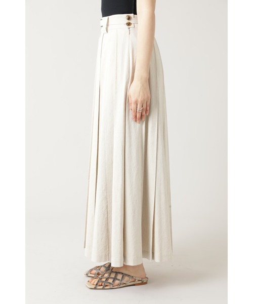 mici（ミチ）の「(mici)タックボリュームスカート（スカート・レディース・ベージュ/ネイビー・MEDIUM/SMALL）」の7枚目の写真