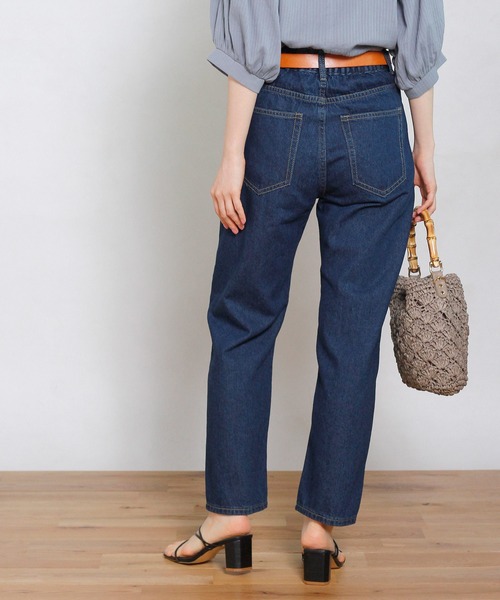 Crisp（クリスプ）の「ベーシックデニムパンツ（デニムパンツ・レディース・ネイビー/ブルー/アイボリー/ブラック・FREE）」の17枚目の写真