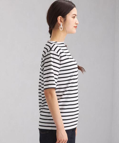 SAINT JAMES（セントジェームス）の「[ セントジェームス ] SAINT JAMES SC ピリアック ボーダー プルオーバー カットソー 21（Tシャツ/カットソー・レディース・ライトブルー/ライトグレー/ホワイト・3/1）」の11枚目の写真