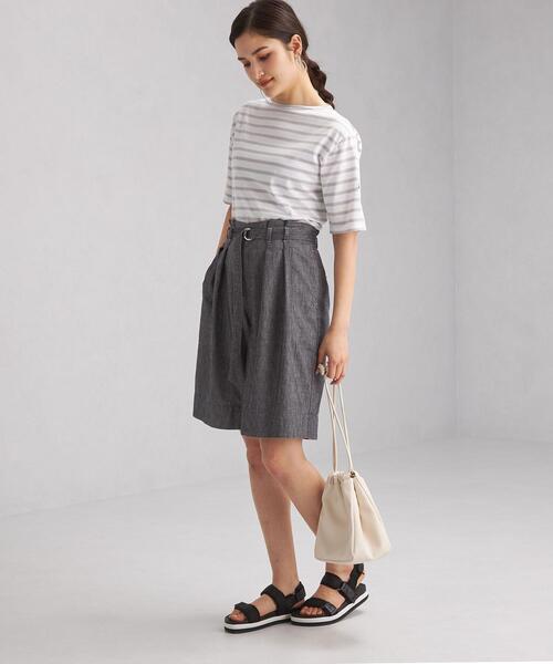 SAINT JAMES（セントジェームス）の「[ セントジェームス ] SAINT JAMES SC ピリアック ボーダー プルオーバー カットソー 21（Tシャツ/カットソー・レディース・ライトブルー/ライトグレー/ホワイト・3/1）」の5枚目の写真