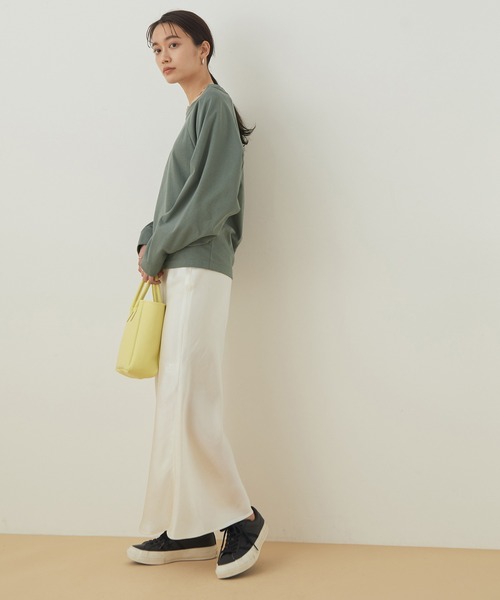 ADAM ET ROPE'(アダムエロペ)の「ワイドスリーブくびれTEE(Tシャツ/カットソー・レディース・ホワイト/ベージュ/グリーン・FREE)」の7枚目の写真