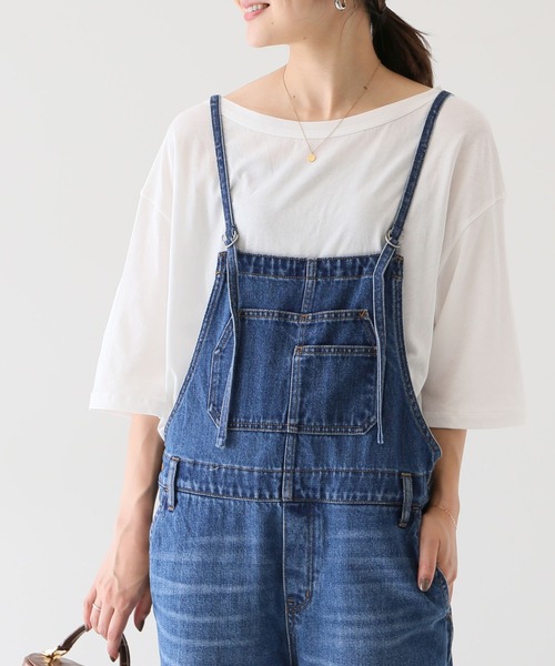 SLOBE IENA(スローブイエナ)の「ハイツイスト天竺5分袖TEE【手洗い可能】◆(Tシャツ/カットソー・レディース・ホワイト/グレー/カーキ/ピンク・FREE)」の2枚目の写真