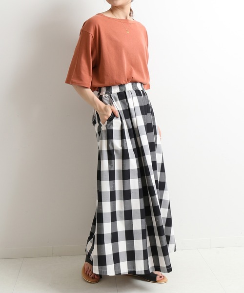 SLOBE IENA(スローブイエナ)の「ハイツイスト天竺5分袖TEE【手洗い可能】◆(Tシャツ/カットソー・レディース・ホワイト/グレー/カーキ/ピンク・FREE)」の19枚目の写真