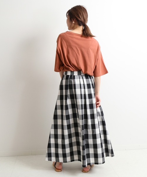 SLOBE IENA(スローブイエナ)の「ハイツイスト天竺5分袖TEE【手洗い可能】◆(Tシャツ/カットソー・レディース・ホワイト/グレー/カーキ/ピンク・FREE)」の18枚目の写真