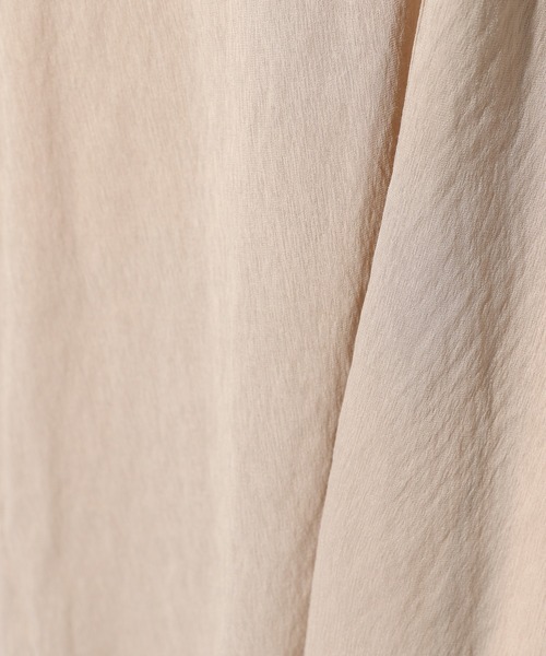 BAYFLOW（ベイフロー）の「シアーシャツワンピース（ワンピース・レディース・ブラック/ベージュ/ライトグリーン・FREE）」の21枚目の写真