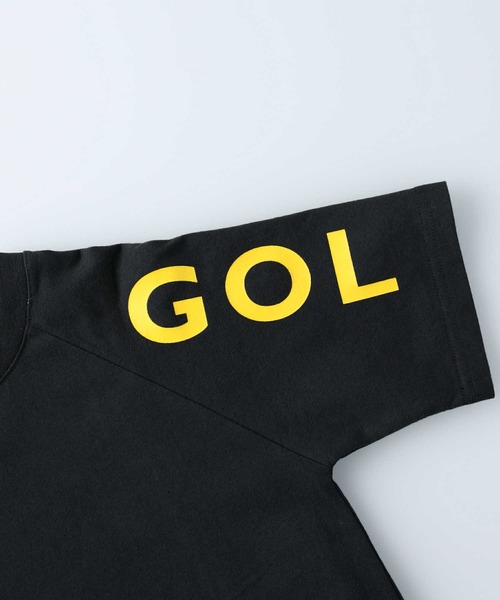 KANGOL KIDS(カンゴールキッズ)の「【KANGOL】ビッグシルエットラグランロゴTシャツ(Tシャツ/カットソー・キッズ・パープル/ブラック・105/140/130/120/155)」の4枚目の写真