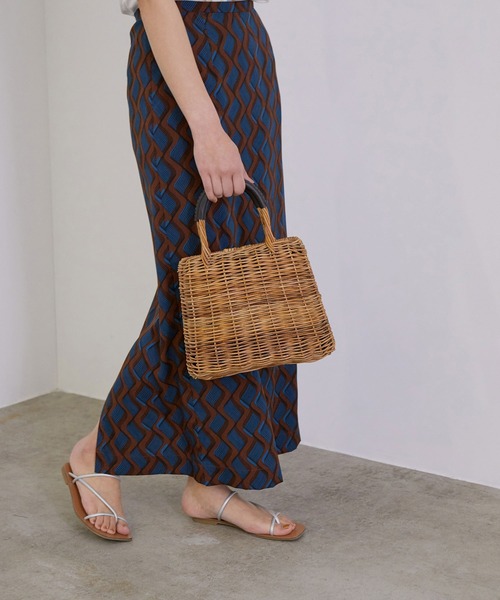 MADEMOISELLE ROPE'（マドモアゼル ロペ）の「【Odds】シェルバスケットバッグ（かごバッグ・レディース・ベージュ・FREE）」の13枚目の写真