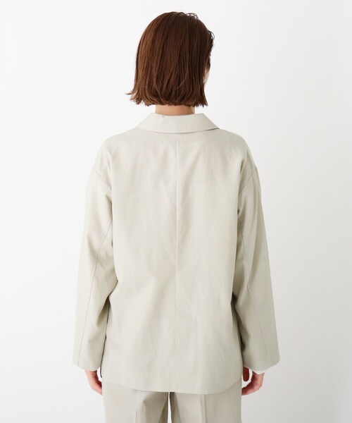 AG by aquagirl（エージーバイアクアガール）の「◆コットンリネンゆるテーラージャケット（テーラードジャケット・レディース・ガンメタ/オリーブ・38/36）」の17枚目の写真