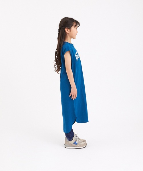 ALPHA LABEL(アルファーレーベル)の「COOL FABRIC LOGO ONE-PEACE(Tシャツ/カットソー・キッズ・オレンジ/ミント/チャコールグレー/ベージュ/ネイビー/カーキ・100/110/140/150/S/120/130)」の9枚目の写真