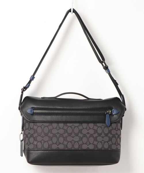 COACH（コーチ）の「リーグ バイク バッグ シグネチャー ジャカード
