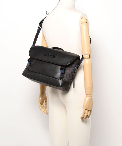 COACH（コーチ）の「リーグ バイク バッグ シグネチャー ジャカード