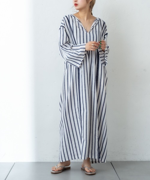 カフタンシャツワンピース ワンピース Mystic ミスティック のファッション