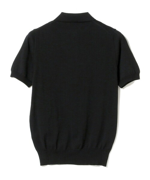 BEAMS F(ビームスエフ)の「BEAMS F / ニット ポロシャツ(ポロシャツ・メンズ・ホワイト/ネイビー/ダークブラウン/ブラック/パープル・46/48/50/52/44)」の9枚目の写真