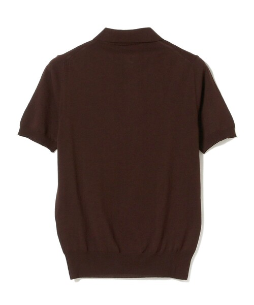 BEAMS F(ビームスエフ)の「BEAMS F / ニット ポロシャツ(ポロシャツ・メンズ・ホワイト/ネイビー/ダークブラウン/ブラック/パープル・46/48/50/52/44)」の11枚目の写真