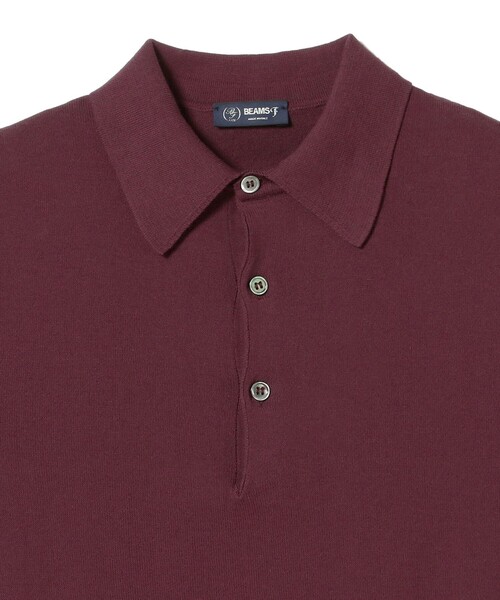 BEAMS F(ビームスエフ)の「BEAMS F / ニット ポロシャツ(ポロシャツ・メンズ・ホワイト/ネイビー/ダークブラウン/ブラック/パープル・46/48/50/52/44)」の15枚目の写真