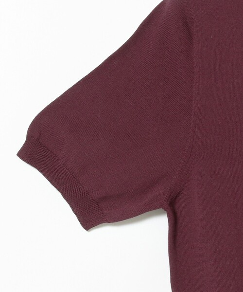 BEAMS F(ビームスエフ)の「BEAMS F / ニット ポロシャツ(ポロシャツ・メンズ・ホワイト/ネイビー/ダークブラウン/ブラック/パープル・46/48/50/52/44)」の16枚目の写真