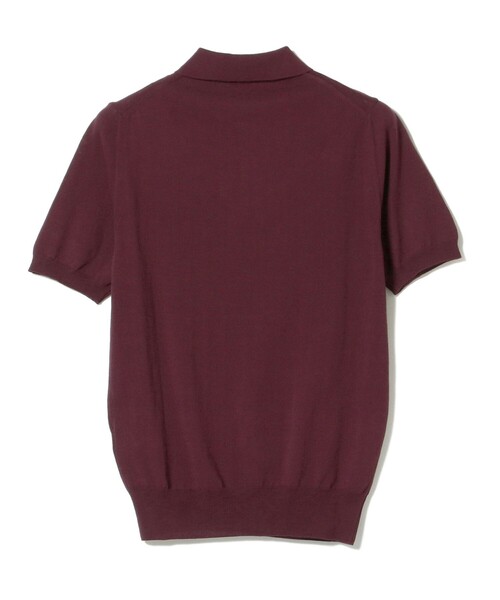 BEAMS F(ビームスエフ)の「BEAMS F / ニット ポロシャツ(ポロシャツ・メンズ・ホワイト/ネイビー/ダークブラウン/ブラック/パープル・46/48/50/52/44)」の18枚目の写真