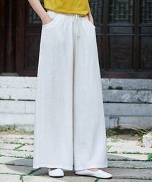 綿麻ワイドパンツ