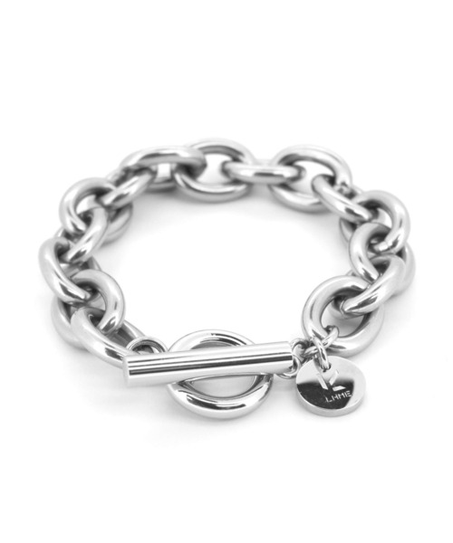 LHME（エルエイチエムイー）の「【WEB限定】“100%PURE!!!”アズキチェーンブレスレット/サージカルステンレス（金属アレルギー対応）【LHME / エルエイチエムイー】（ブレスレット・レディース・シルバー・S/M）」の2枚目の写真