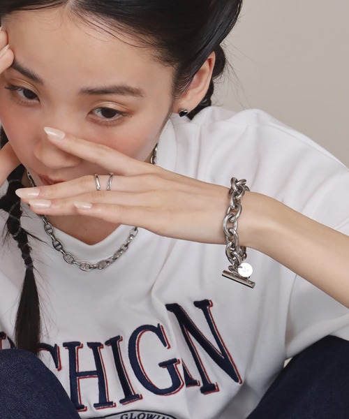 LHME（エルエイチエムイー）の「【WEB限定】“100%PURE!!!”アズキチェーンブレスレット/サージカルステンレス（金属アレルギー対応）【LHME / エルエイチエムイー】（ブレスレット・レディース・シルバー・S/M）」の8枚目の写真