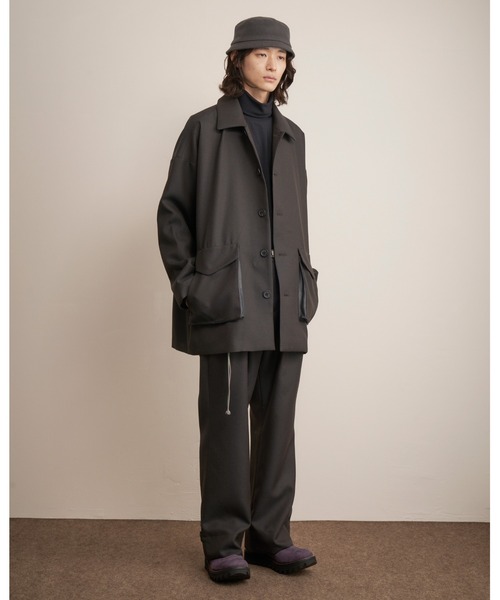 And A（アンドエー）の「TROVE トローブ / MJUK HAT ミューク バケットハット / 65HAT01（ハット・メンズ・グレイッシュベージュ/ブラック・ONE SIZE）」の7枚目の写真