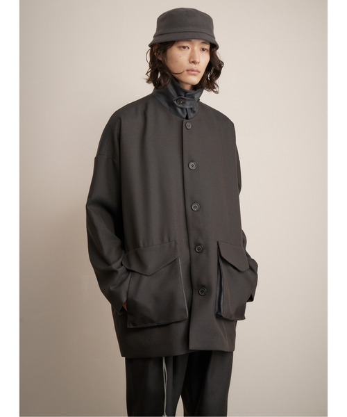 And A（アンドエー）の「TROVE トローブ / MJUK HAT ミューク バケットハット / 65HAT01（ハット・メンズ・グレイッシュベージュ/ブラック・ONE SIZE）」の8枚目の写真