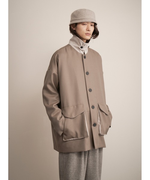 And A（アンドエー）の「TROVE トローブ / MJUK HAT ミューク バケットハット / 65HAT01（ハット・メンズ・グレイッシュベージュ/ブラック・ONE SIZE）」の10枚目の写真