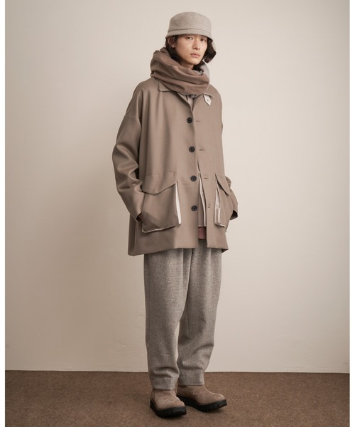 And A（アンドエー）の「TROVE トローブ / MJUK HAT ミューク バケットハット / 65HAT01（ハット・メンズ・グレイッシュベージュ/ブラック・ONE SIZE）」の11枚目の写真