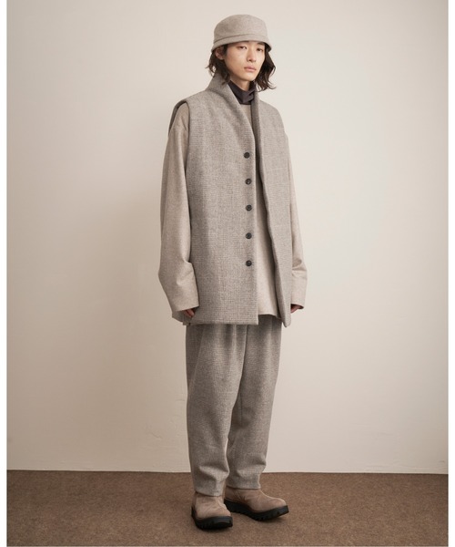 And A（アンドエー）の「TROVE トローブ / MJUK HAT ミューク バケットハット / 65HAT01（ハット・メンズ・グレイッシュベージュ/ブラック・ONE SIZE）」の12枚目の写真