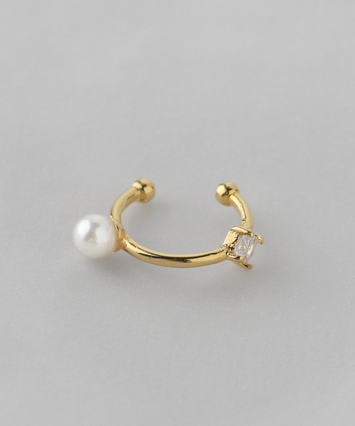 ANEMONE（アネモネ）の「小粒パールとビジューのイヤーカフ（イヤーカフ・レディース・ゴールド/シルバー・FREE）」の4枚目の写真