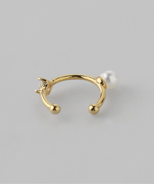 ANEMONE（アネモネ）の「小粒パールとビジューのイヤーカフ（イヤーカフ・レディース・ゴールド/シルバー・FREE）」の9枚目の写真