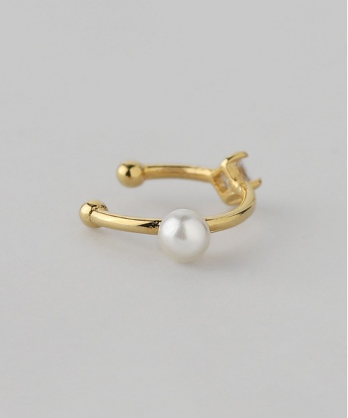 ANEMONE（アネモネ）の「小粒パールとビジューのイヤーカフ（イヤーカフ・レディース・ゴールド/シルバー・FREE）」の7枚目の写真