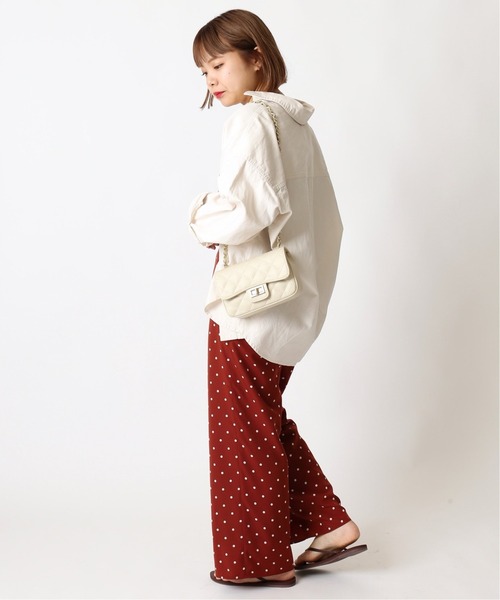 U by SPICK&SPAN(ユーバイスピックアンドスパン)の「【AULENTTI/オウレンティ】 キルティングショルダーバッグ◆(ショルダーバッグ・レディース・ブラック/アイボリー/ボルドー・FREE)」の15枚目の写真