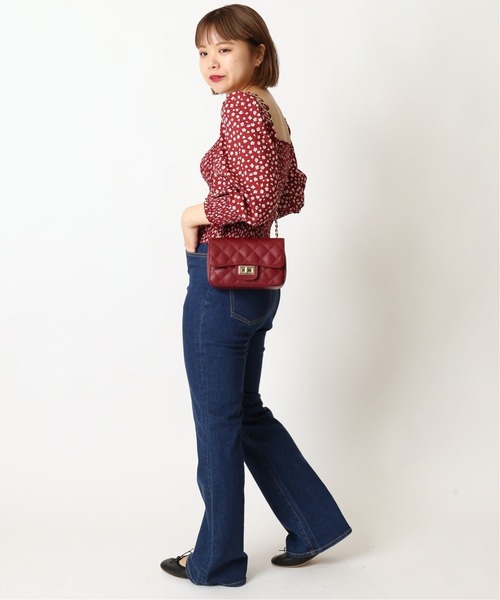 U by SPICK&SPAN(ユーバイスピックアンドスパン)の「【AULENTTI/オウレンティ】 キルティングショルダーバッグ◆(ショルダーバッグ・レディース・ブラック/アイボリー/ボルドー・FREE)」の16枚目の写真