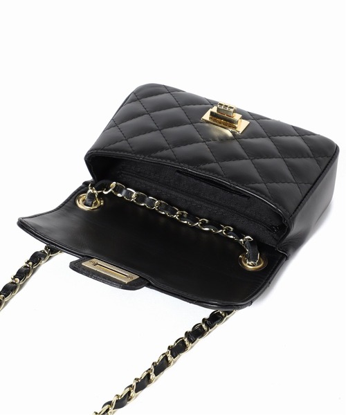 U by SPICK&SPAN(ユーバイスピックアンドスパン)の「【AULENTTI/オウレンティ】 キルティングショルダーバッグ◆(ショルダーバッグ・レディース・ブラック/アイボリー/ボルドー・FREE)」の21枚目の写真