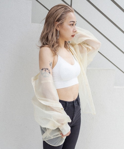 RASVOA(ラスボア)の「ダブルストラップブラトップ(キャミソール・レディース・ブラック/オフホワイト・FREE)」の17枚目の写真