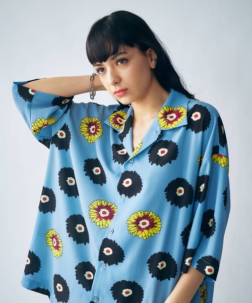 tk.TAKEO KIKUCHI（ティーケータケオキクチ）の「◆Eiji Fukui×tk.TAKEO KIKUCHI コラボFlower総柄シャツ（シャツ/ブラウス・メンズ・ホワイト系6/ブルー系8/ブラック系3・88/66）」の19枚目の写真