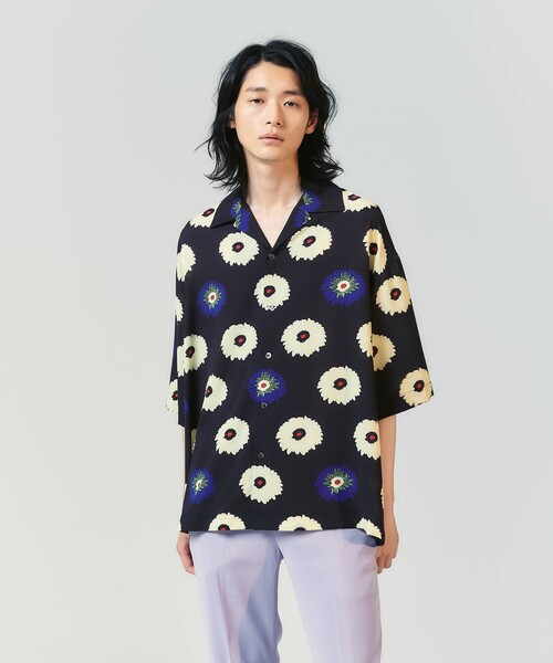tk.TAKEO KIKUCHI（ティーケータケオキクチ）の「◆Eiji Fukui×tk.TAKEO KIKUCHI コラボFlower総柄シャツ（シャツ/ブラウス・メンズ・ホワイト系6/ブルー系8/ブラック系3・88/66）」の9枚目の写真