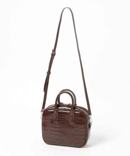 LOWRYS FARM(ローリーズファーム)の「2WAYボストンバッグ 958281(ボストンバッグ・レディース・アイボリー/ブラック/ダークブラウン・FREE)」の6枚目の写真