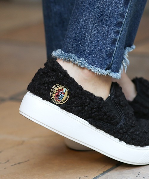 チチカカ（チチカカ）の「ボアスリッポン（スリッポン・レディース・ホワイト/イエロー/ブラウン/ブラック・MEDIUM/LARGE）」の10枚目の写真