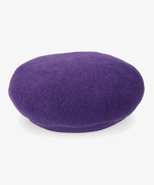 arth(アース)の「arth Ca/W Basque Beret(ハンチング/ベレー帽・レディース・ダークグレー/パープル/ホワイト/オレンジ/ブラウン・57cm)」の4枚目の写真