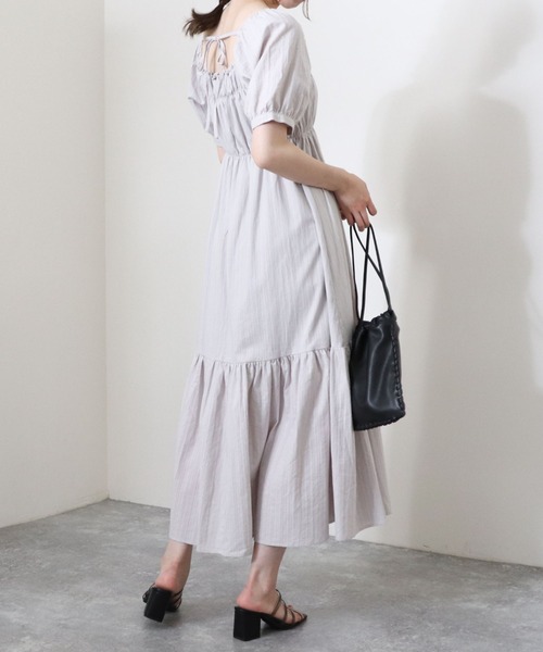 セール ドビーストライプスクエアシャーリングワンピース ワンピース Archives アルシーヴ のファッション通販 Zozotown