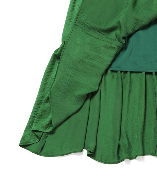 ADAM ET ROPE'（アダムエロペ）の「スウィングフレアイージースカート（スカート・レディース・ブラック/モスグリーン・FREE）」の13枚目の写真