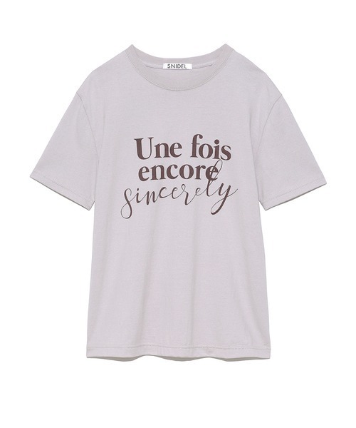 SNIDEL（スナイデル）の「ロゴT-Shirt（Tシャツ/カットソー
